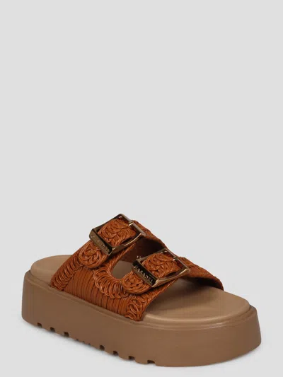 Shop Casadei Birky Ale Slides Sandals