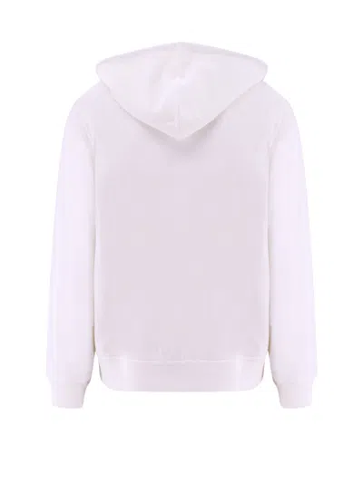 Shop Brunello Cucinelli Cotton Sweatshirt With Logoed Sliders