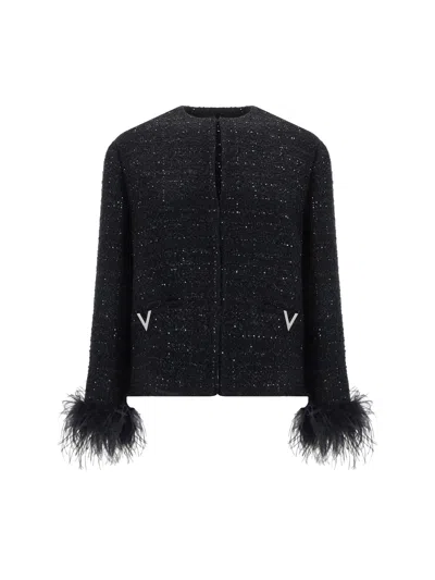 Shop Valentino Giacca Tweed