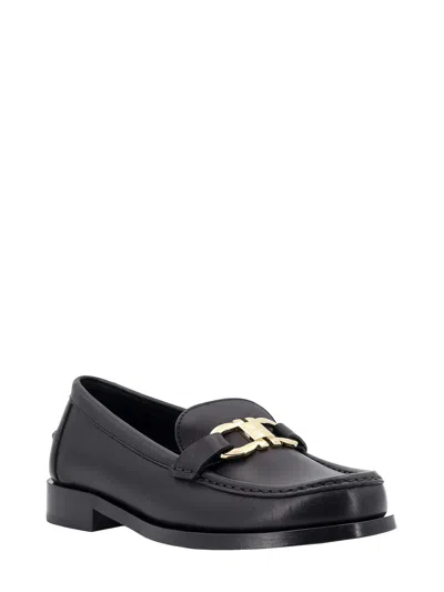 Shop Ferragamo Leather Loafer With Iconic Gancini Detail