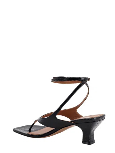 Shop Paris Texas Leather Sandals With Ayers Effect