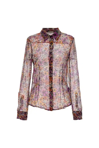 Shop Dries Van Noten Women 'cloudy' Shirt In Multicolor