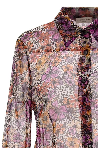 Shop Dries Van Noten Women 'cloudy' Shirt In Multicolor