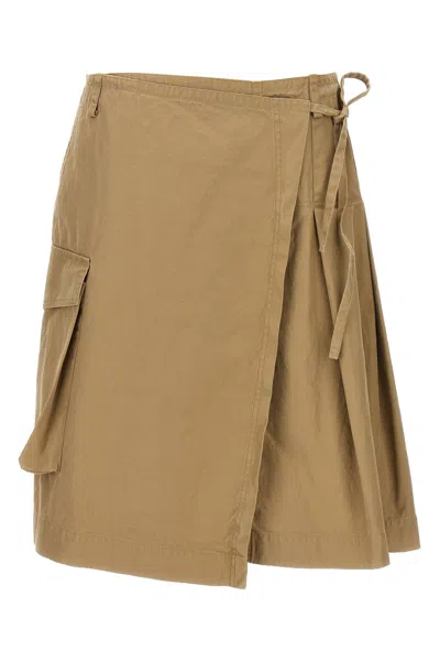 Shop Dries Van Noten Women 'skilt' Skirt In Cream