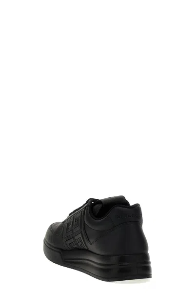 Shop Givenchy Men '4g' Sneakers In Black