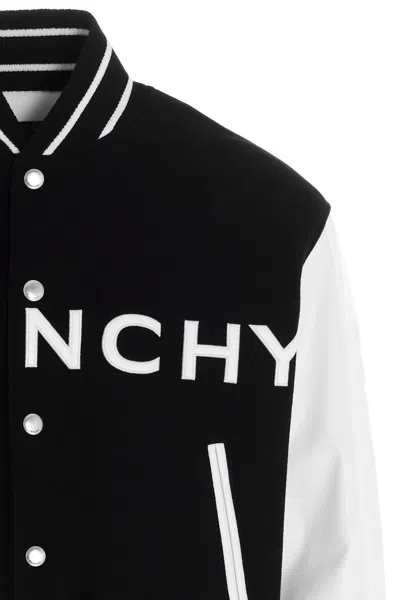 Shop Givenchy Men Logo Bomber Jacket. In Multicolor