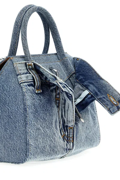 Shop Givenchy Women 'antigona Lock' Mini Handbag In Blue