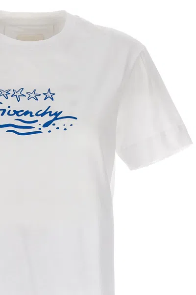 Shop Givenchy Women T-shirt Print In White