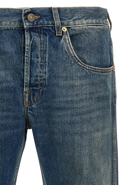 Shop Gucci Men 'new Tapered' Jeans In Blue