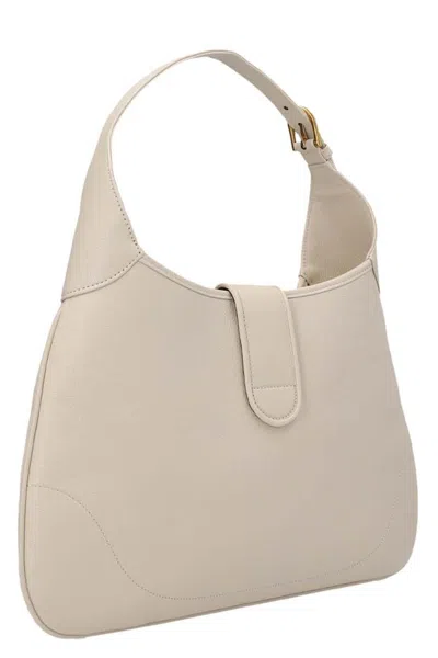 Shop Gucci Women 'aphrodite' Midi Shoulder Bag In White