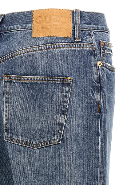 Shop Gucci Women 'morsetto' Jeans In Blue