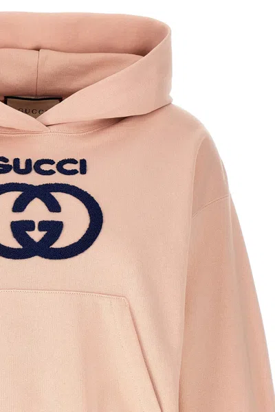 Shop Gucci Women Logo Hoodie In Pink