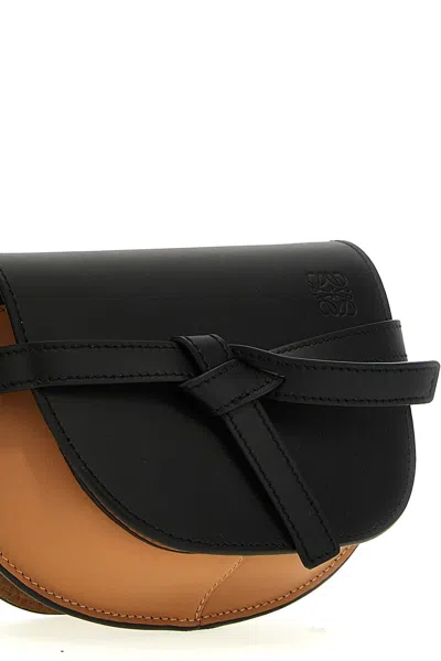 Shop Loewe Women 'gate Dual Mini' Crossbody Bag In Multicolor
