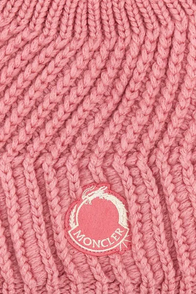 Shop Moncler Women 'anno Del Drago' Beanie In Pink