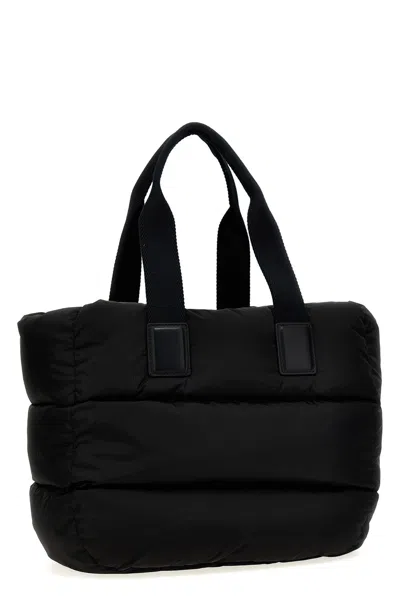 Shop Moncler Women 'caradoc' Shopping Bag In Black