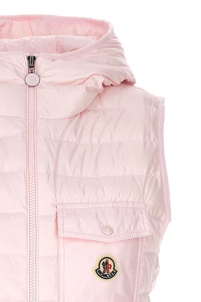 Shop Moncler Women 'glygos' Vest In Pink