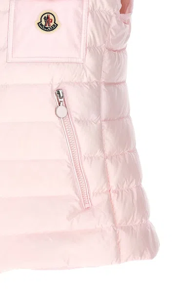 Shop Moncler Women 'glygos' Vest In Pink