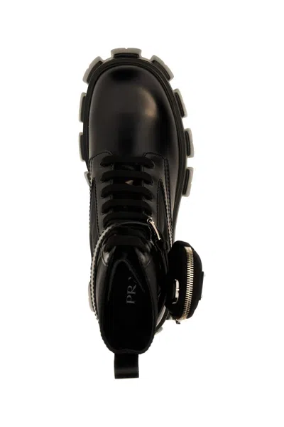 Shop Prada Men 'monolith' Combat Boots In Black