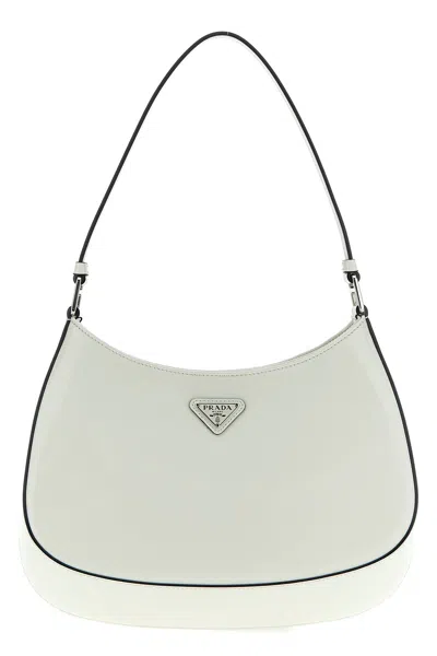 Shop Prada Women 'cleo' Shoulder Bag In White