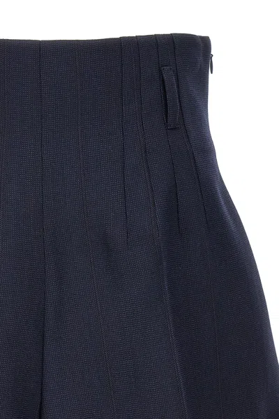 Shop Prada Women 'gessato' Shorts In Blue