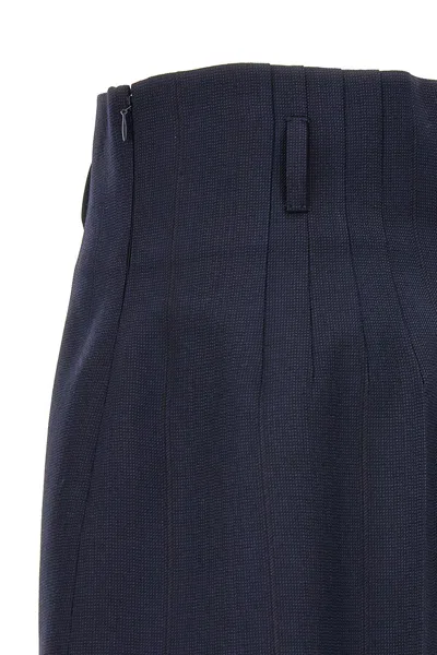 Shop Prada Women 'gessato' Shorts In Blue