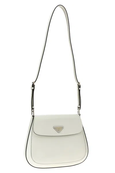 Shop Prada Women ' Cleo' Shoulder Bag In White