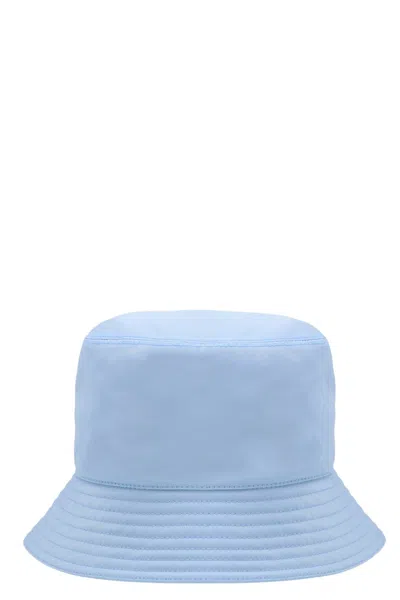Shop Prada Women Logo Bucket Hat In Blue