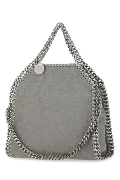 Shop Stella Mccartney Woman Grey Shaggy Deer Micro Falabella Crossbody Bag In Gray