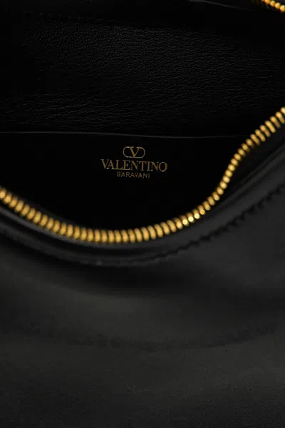 Shop Valentino Garavani Women 'hobo Vlogo Moon Bag' Handbag In Black