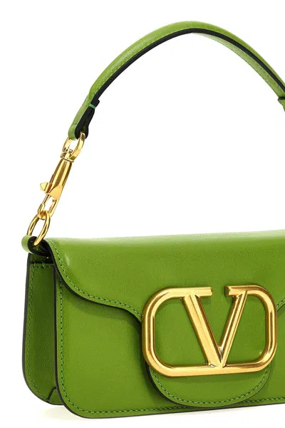 Shop Valentino Garavani Women  Garavani 'locò' Small Shoulder Bag In Green