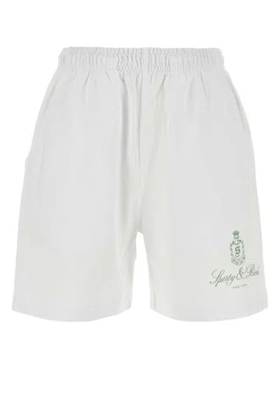 Shop Sporty And Rich Sporty & Rich Shorts In White