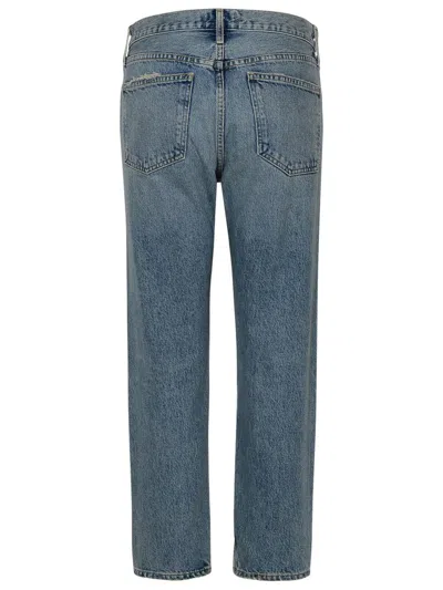 Shop Agolde Parker Jeans In Light Blue Denim