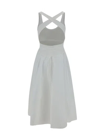 Shop Alaïa Dresses In Blanc