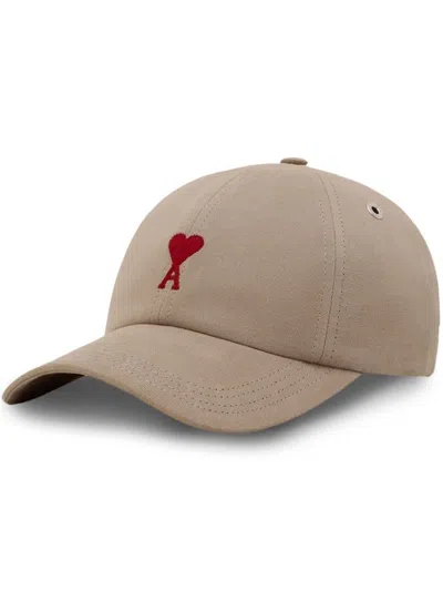 Shop Ami Alexandre Mattiussi Ami Paris Caps & Hats In Brown