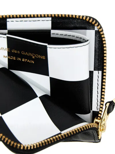 Shop Comme Des Garçons 'check Print' Wallet In Black