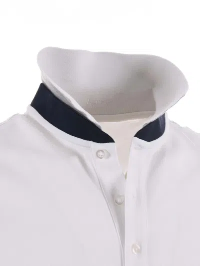 Shop Fay Polo Shirt In White