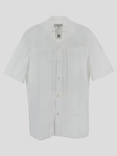 Shop Marine Serre Shirts In White