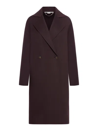Shop Stella Mccartney Double Face Coat In Brown