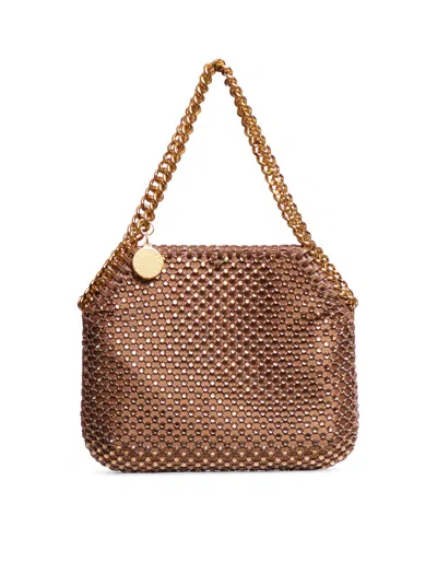 Shop Stella Mccartney Falabella Mini Tote Bag In Brown