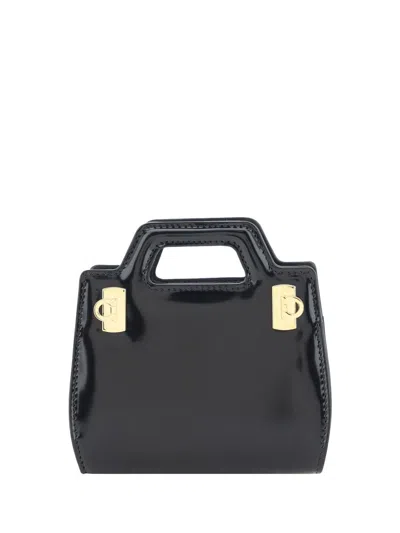 Shop Ferragamo Handbags In Black