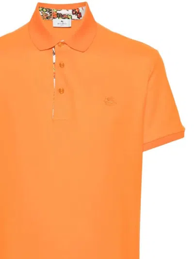 Shop Etro T-shirts And Polos In Orange