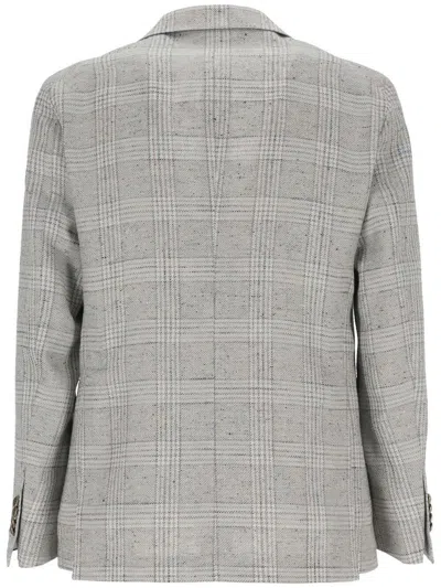 Shop Tagliatore Jackets In Grey