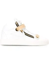 GIUSEPPE ZANOTTI 'Coby' mid-top sneakers,PATENTLEATHER100%