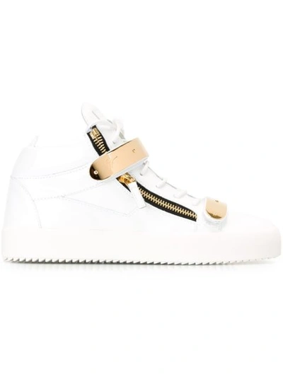 Shop Giuseppe Zanotti 'coby' Mid-top Sneakers
