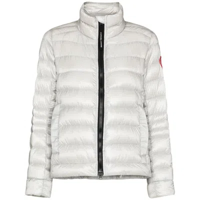 Shop Canada Goose Outerwears In Silver