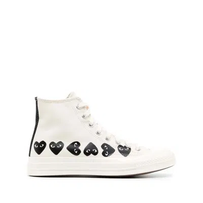 Shop Converse X Cdg Sneakers In Neutrals/black