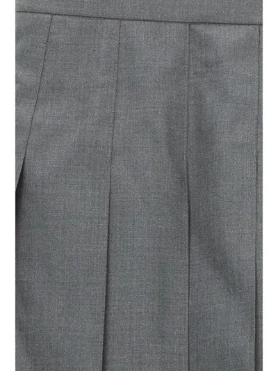 Shop Thom Browne Skirts In Med Grey