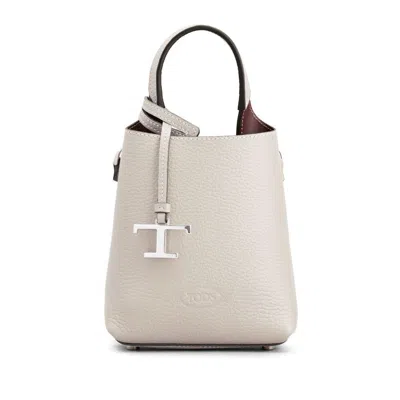 Shop Tod's Bags In Neutrals