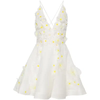 Shop Zimmermann Dresses In White/yellow