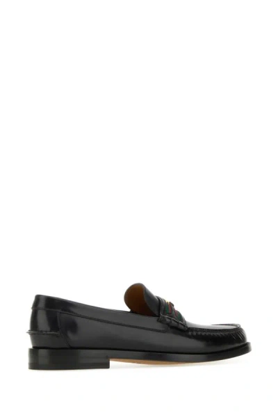 Shop Gucci Man Black Leather 1953 Loafers